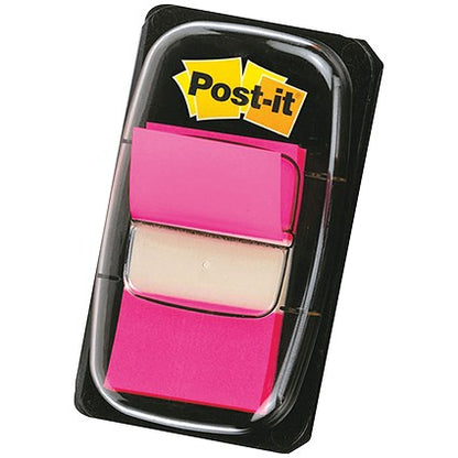 Post-it Index Flags, 25 x 43mm, Pink, Pack of 12(600 Flags in total)