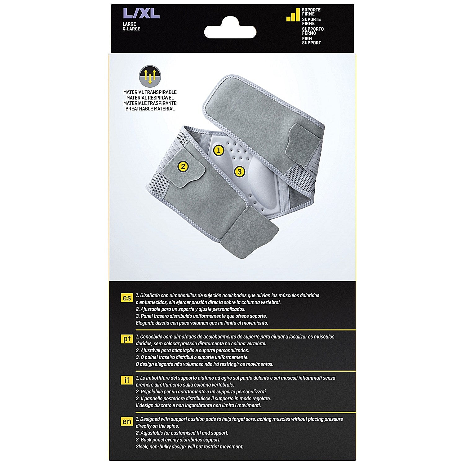 3M Futuro Comfort Stabilizing Back Support, Large-Extra Large 99.1-127cm, Grey Easy2Order : 3M42338