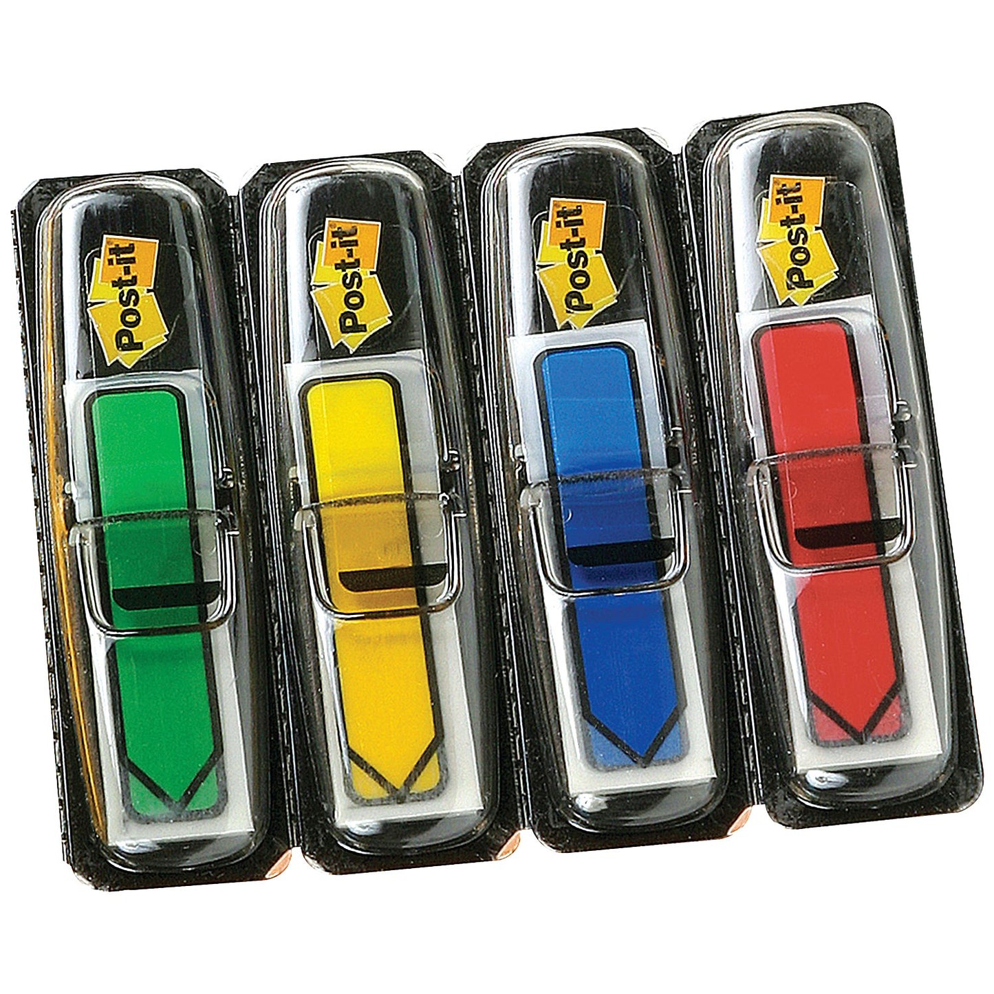 Post-it Index Repositionable Arrows, 12 x 43mm, Assorted, Pack of 96(24 of each colour)