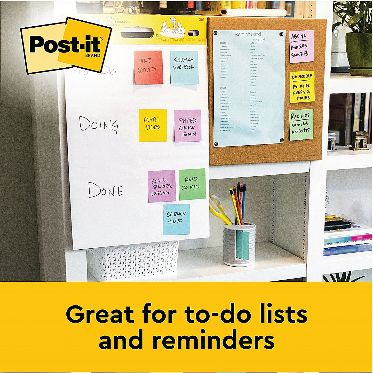 Post-it Super Sticky Table top Easel Pad - Pack of 6
