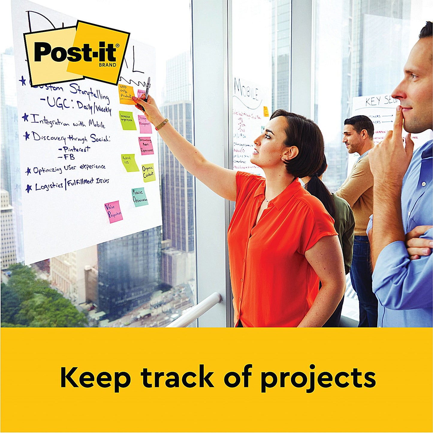 Post-It Meeting Chart, Self-Adhesive, 30 Sheets, A1, Pack of 2