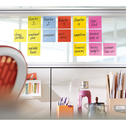 Post-it Super Sticky Z-Notes Value Pack, 76 x 76mm, Energetic, Pack of 24 x 90 Z-Notes