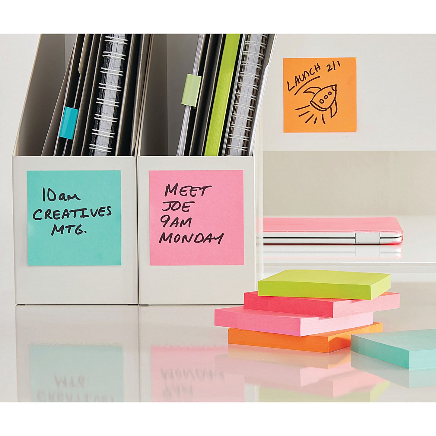Post-it Notes Colour Cube, 76 x 76mm, Pastel Blue, 450 Notes per Cube