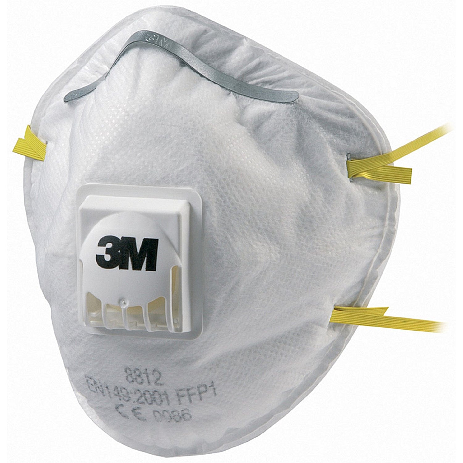 3M 8812 FFP1 Valved Mask, White, Pack of 10 Easy2Order : 3M8812