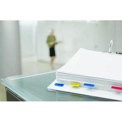 Post-it Index Tabs Dispenser with Blue Tabs, 25 x 43mm, Pack of 2(100 Flags in total)
