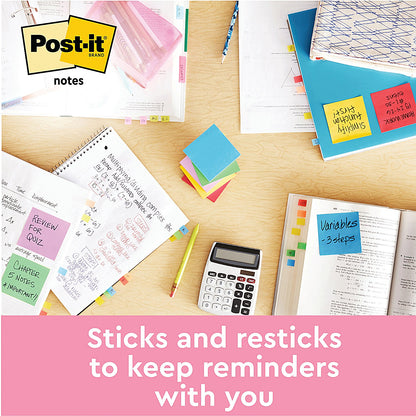 Post-it Notes, 76 x 76mm, Beachside, Pack of 6 x 100 Notes