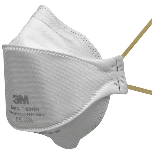 3M Aura 9310+ FFP1 Fold-Flat Mask, White, Pack of 20 Easy2Order : 3M9310PLUS