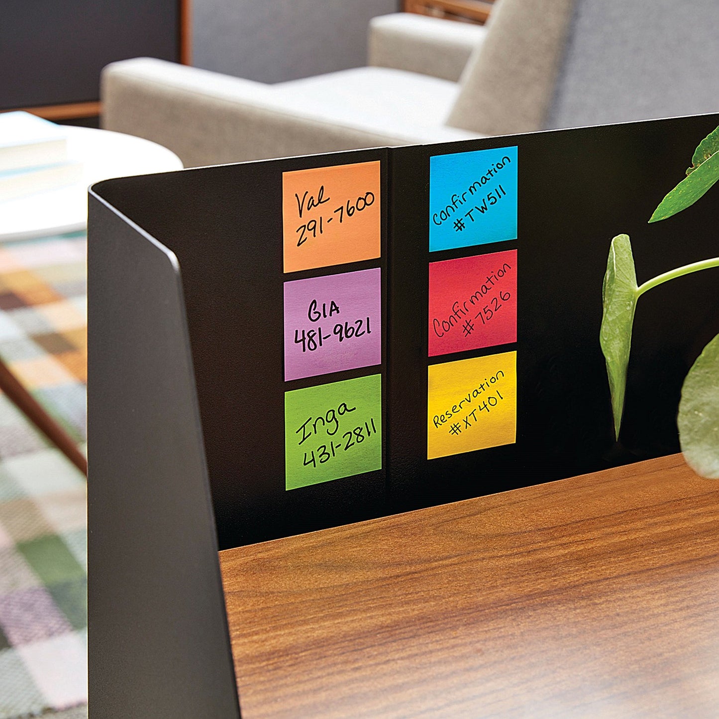 Post-it Super Sticky Notes, 76 x 76mm, Ultra Yellow, Pack of 6 x 90 Notes