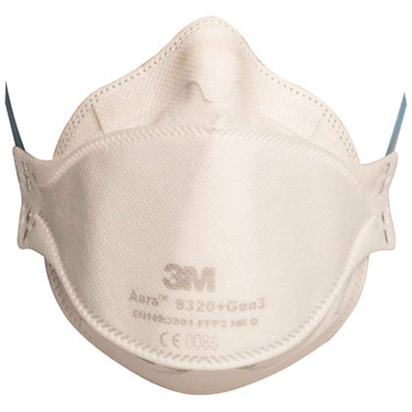 3M Aura 9320+ FFP2 Fold-Flat Mask, White, Pack of 20