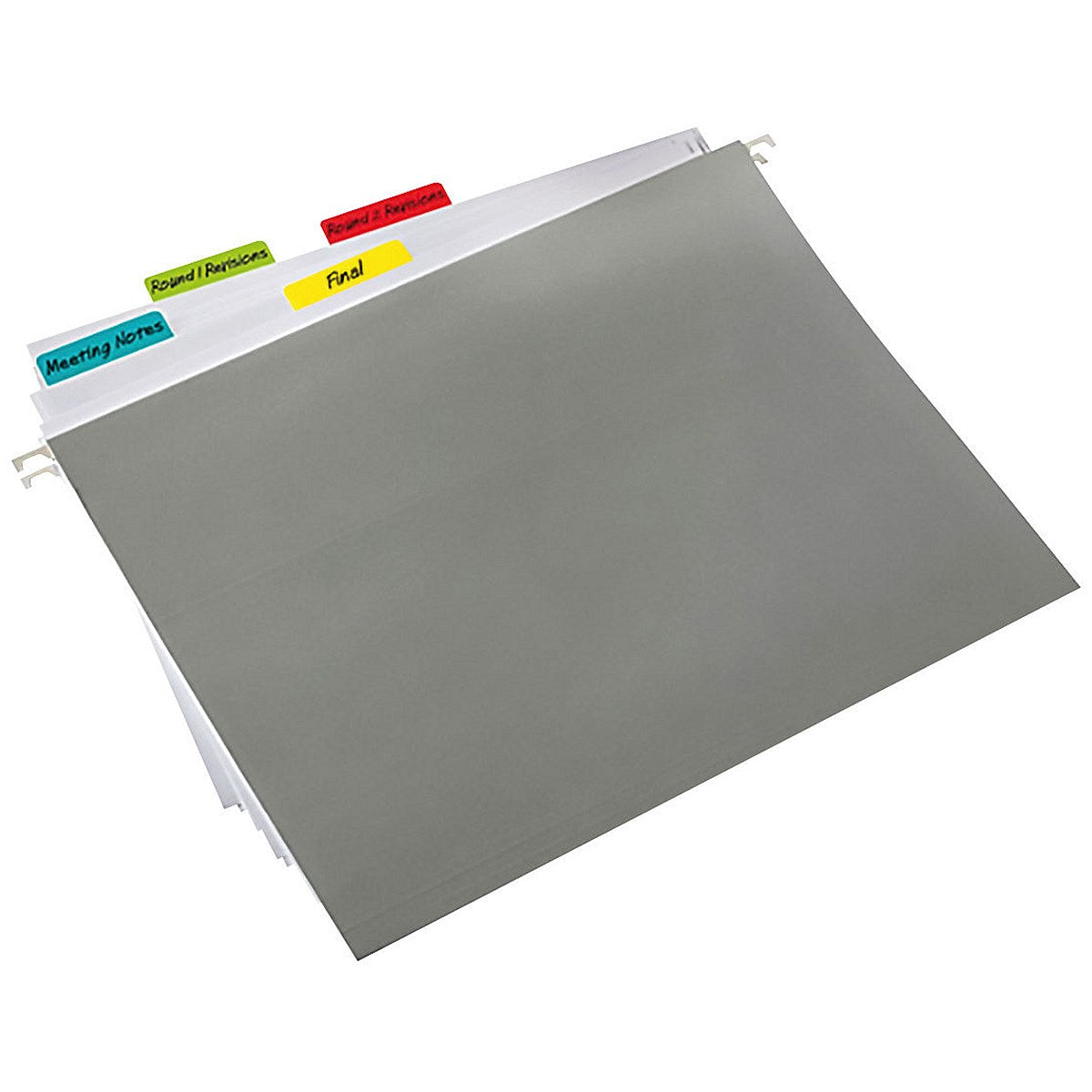 Post-it Index Angled Filing Tabs, 50 x 38mm, Assorted, Pack of 24(6 of each colour)
