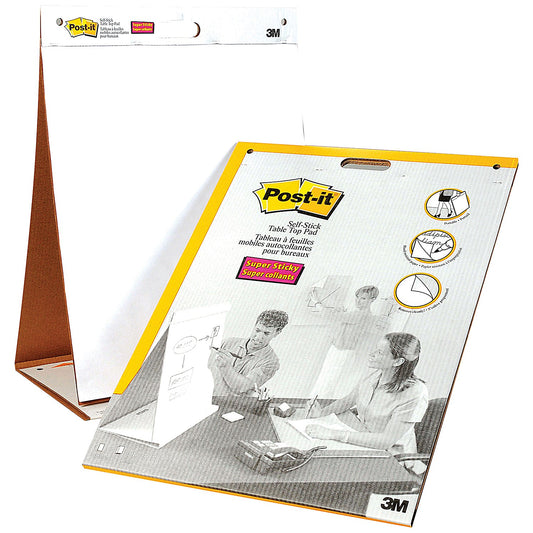 Post-it Table Top Meeting Chart, 20 Self-Adhesive Sheets, W508xH584mm