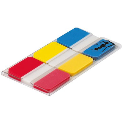 Post-it Durable Index Tabs, 25mm, Assorted, Pack of 66(22 of each colour)