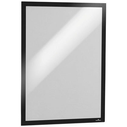 Durable Duraframe Self Adhesive Signage Frame, A3, Black
