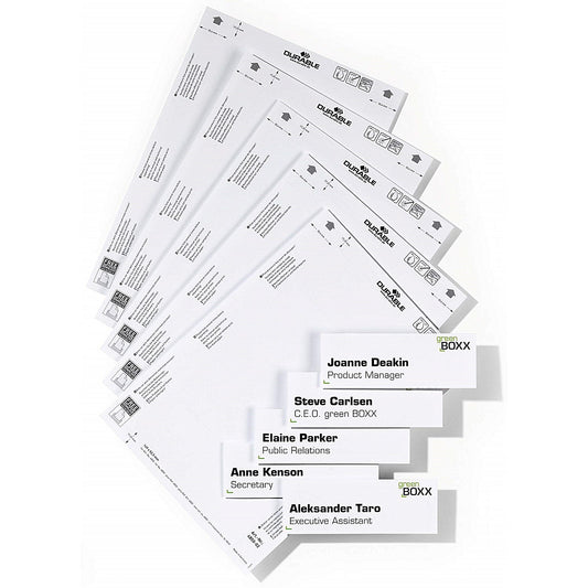Durable Click/Info Sign Insert Sheets, 149x52.5mm Easy2Order : 485002