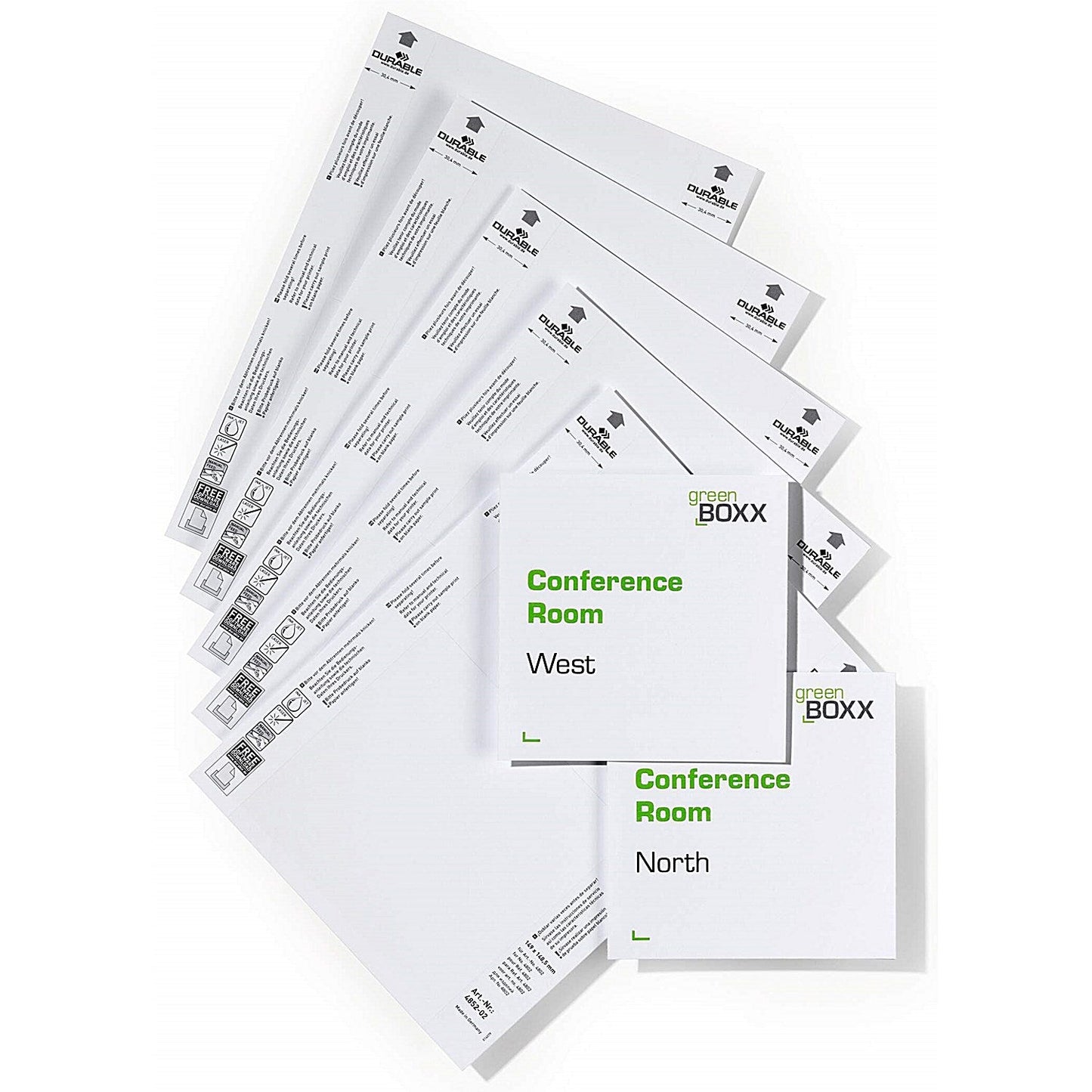 Durable Click/Info Sign Insert Sheets, 149x148.5mm Easy2Order : 485202