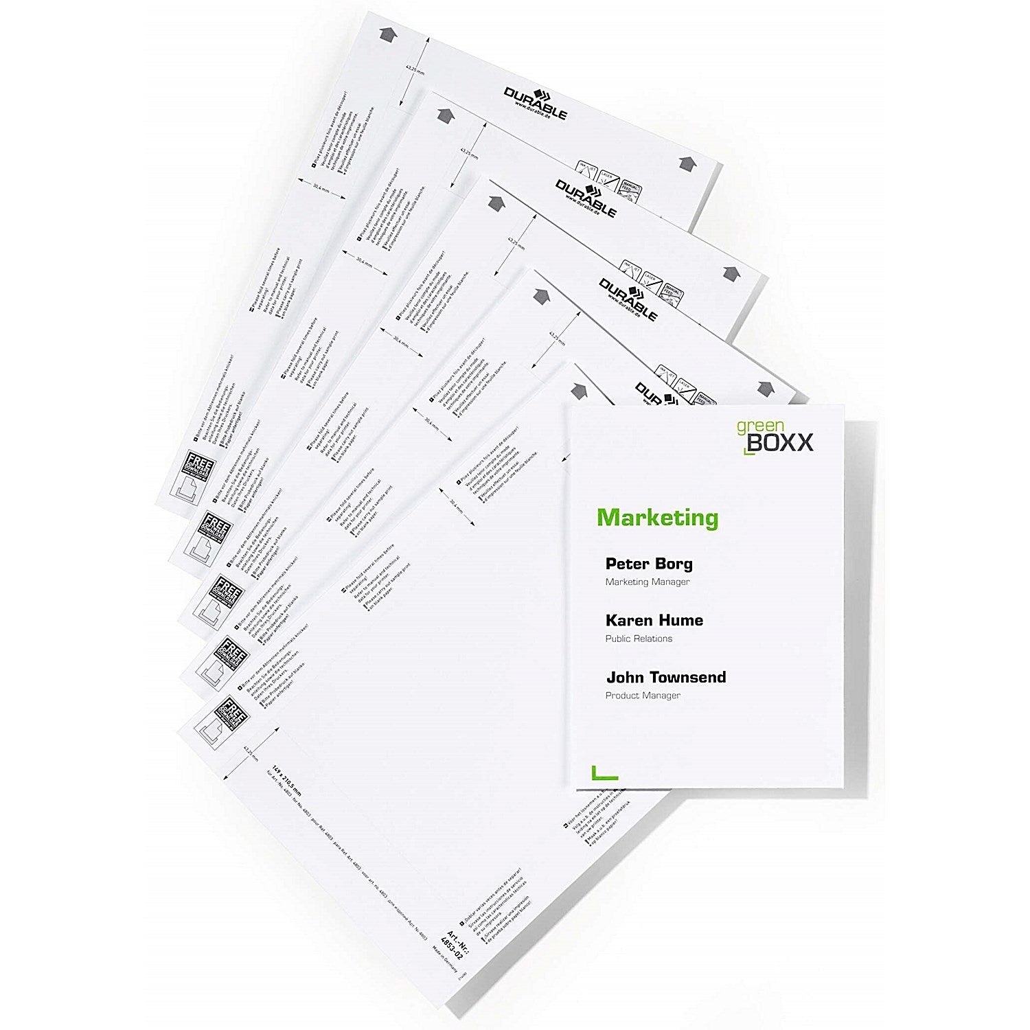 Durable Info Sign Insert Sheets, A5 Portrait Easy2Order : 485302