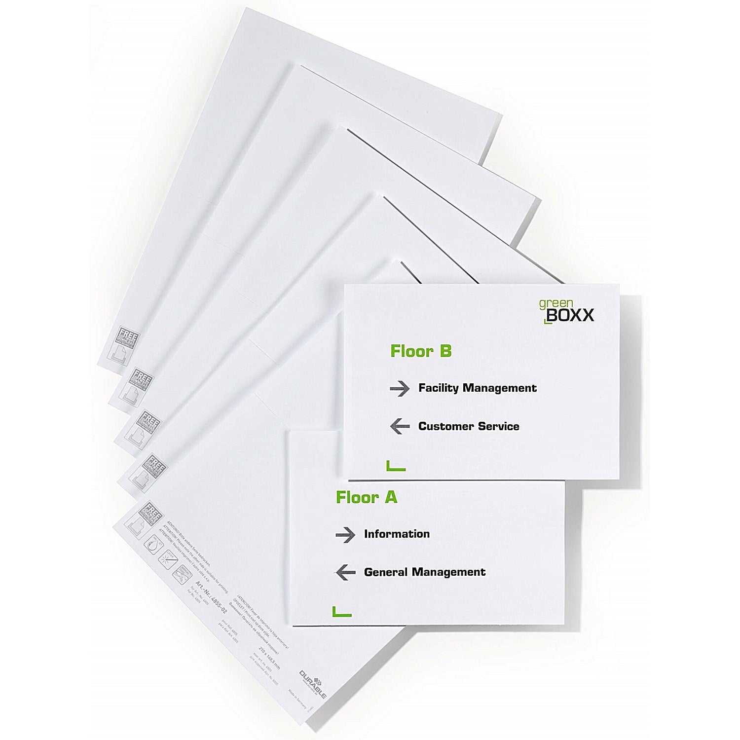 Durable Click/Info Sign Insert Sheets, A5 Landscape Easy2Order : 485502