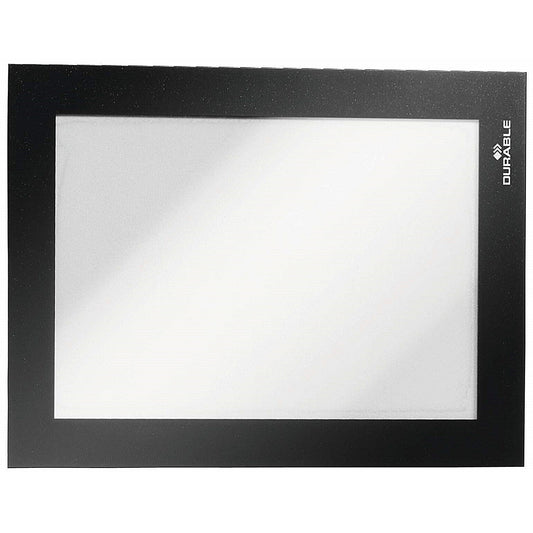 Durable Duraframe Self Adhesive Signage Frame, A6, Black, Pack of 2 Easy2Order : 487001