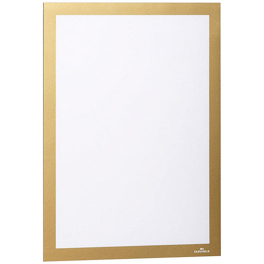 Durable Duraframe Self Adhesive Signage Frame, A4, Gold, Pack of 2 Easy2Order : 487230