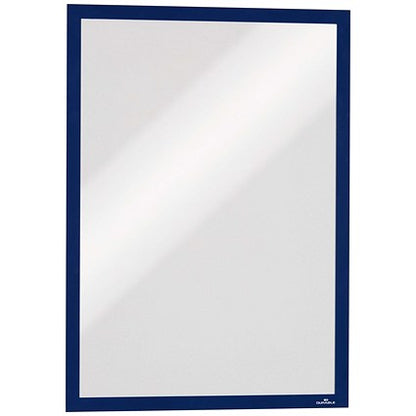 Durable Duraframe Self Adhesive Signage Frame, A3, Blue, Pack of 2