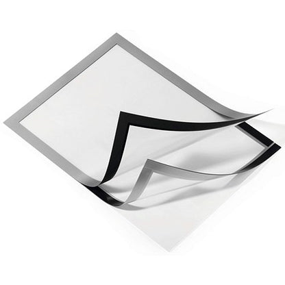 Durable Duraframe Self Adhesive Signage Frame, A4, Silver