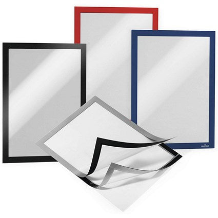 Durable Duraframe Self Adhesive Signage Frame, A4, Silver