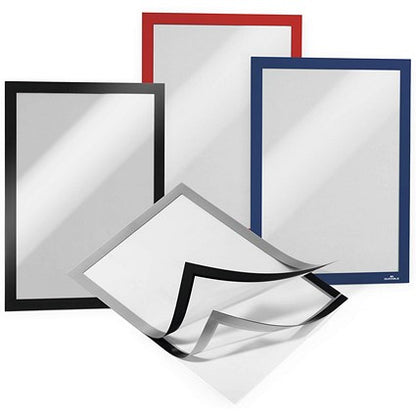 Durable Duraframe Self Adhesive Signage Frame, A4, Silver