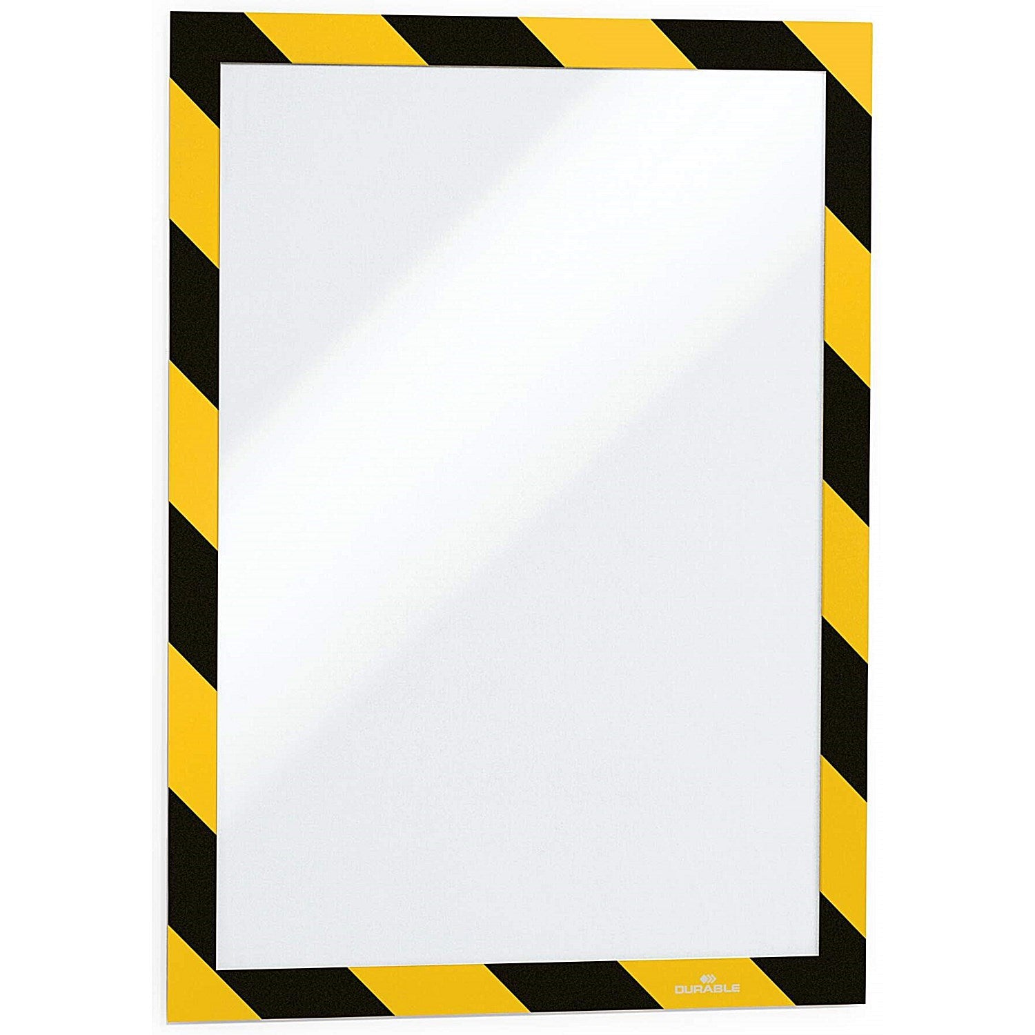 Durable Duraframe Adhesive Hazard Frame, A4, Yellow & Black, Pack of 2 Easy2Order : 4944130
