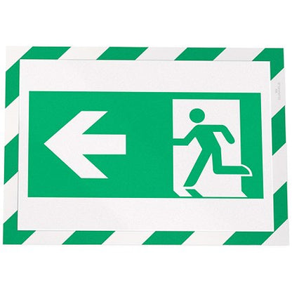 Durable Duraframe Adhesive Hazard Frame, A4, Green & White, Pack of 2