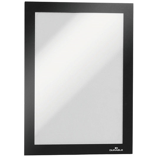 Durable Duraframe Magnetic Document Signage Frame for Metal, A5, Black, Pack of 5 Easy2Order : 494701