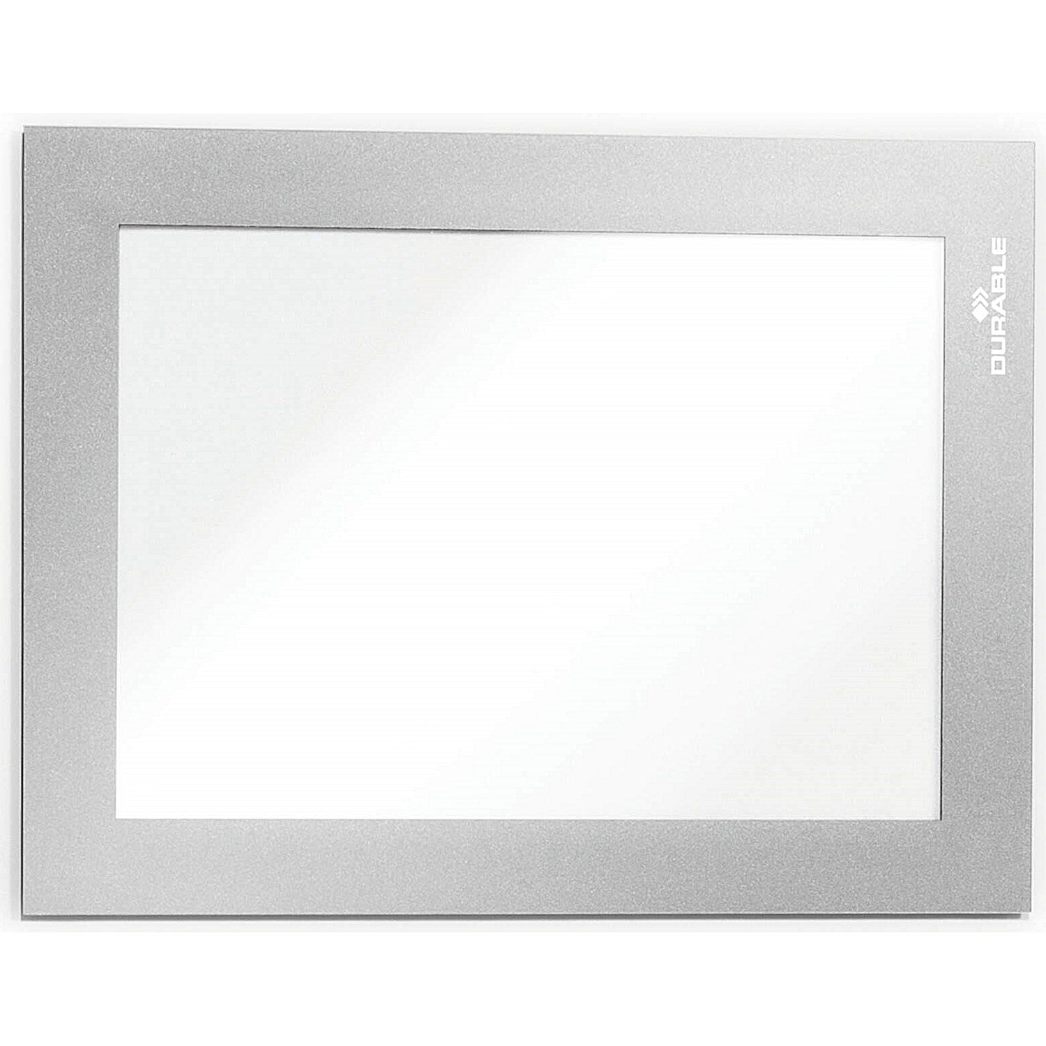 Durable Duraframe Magnetic Document Signage Frame for Metal, A6, Silver, Pack of 5