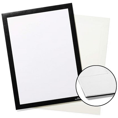 Durable Duraframe Grip Fabric Adhesive Signage Frame, A4, Black