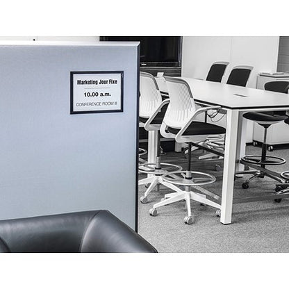 Durable Duraframe Grip Fabric Adhesive Signage Frame, A4, Black