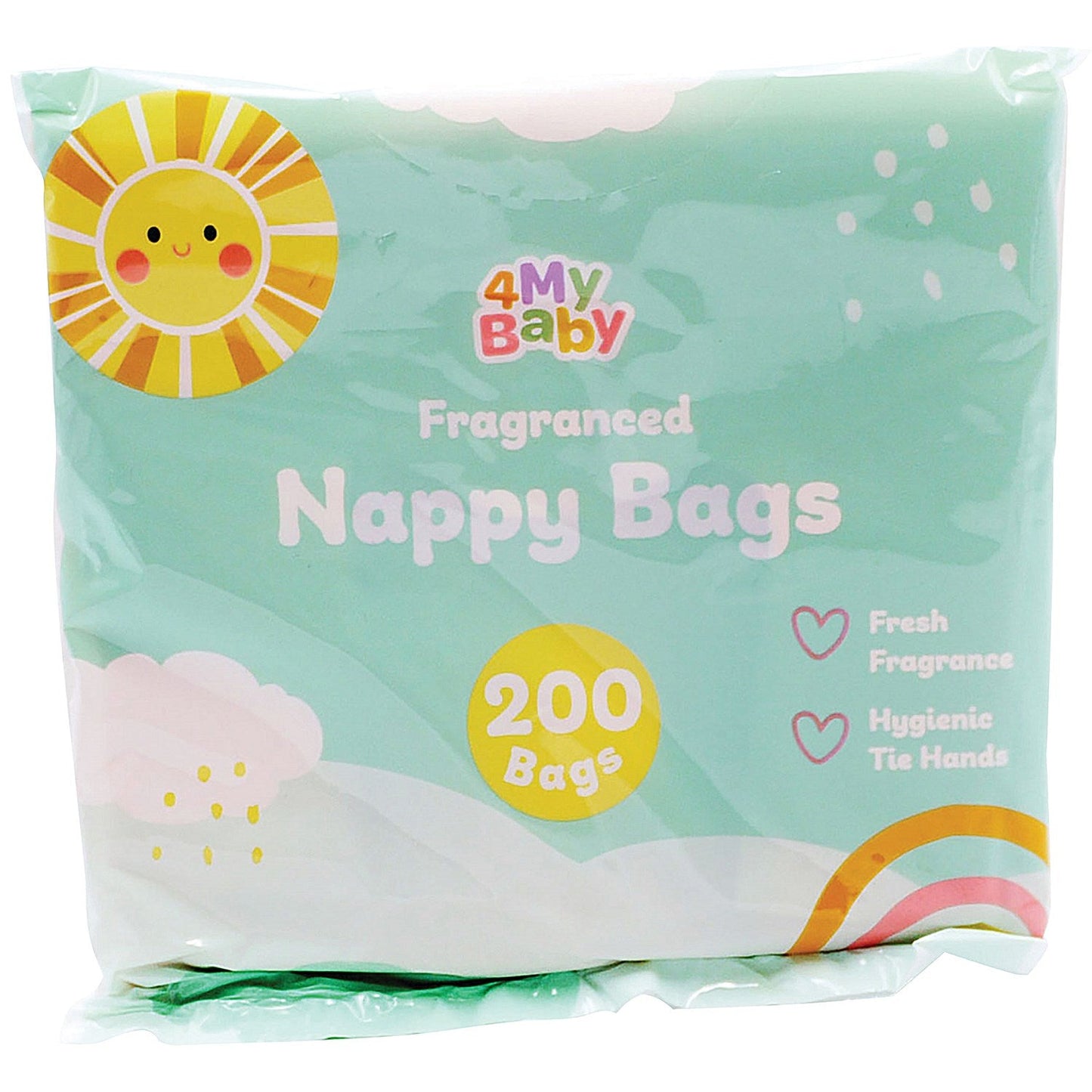 4My Baby Fragranced Nappy Bags, 200 Bags Per Pack, Pack of 24 Easy2Order : 4MY00589