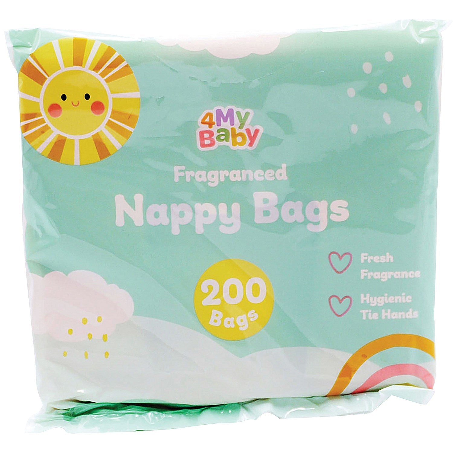 4My Baby Fragranced Nappy Bags, 200 Bags Per Pack, Pack of 24 Easy2Order : 4MY00589