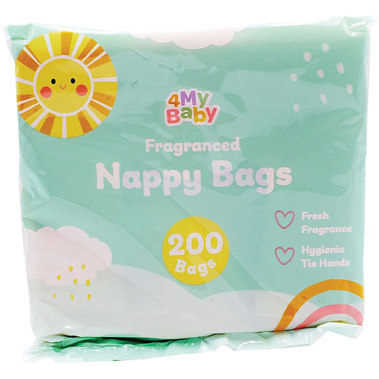 4My Baby Fragranced Nappy Bags, 200 Bags Per Pack, Pack of 24 Easy2Order : 4MY00589