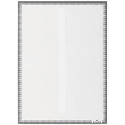 Durable Static Cling UV Info Pocket Signage for Glass, A4, Grey, Pack of 5