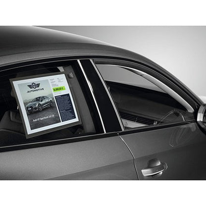Durable Static Cling UV Info Pocket Signage for Glass, A4, Grey, Pack of 5