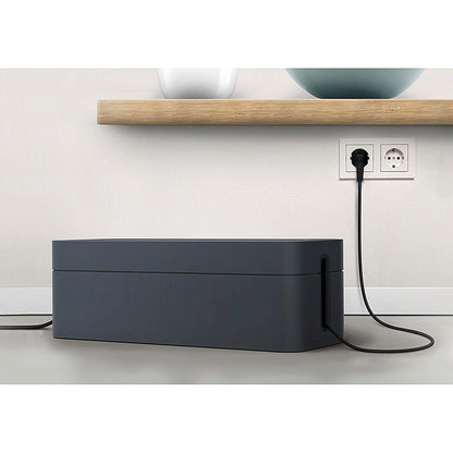 Durable Cavoline Cable Management Box, Large, Graphite