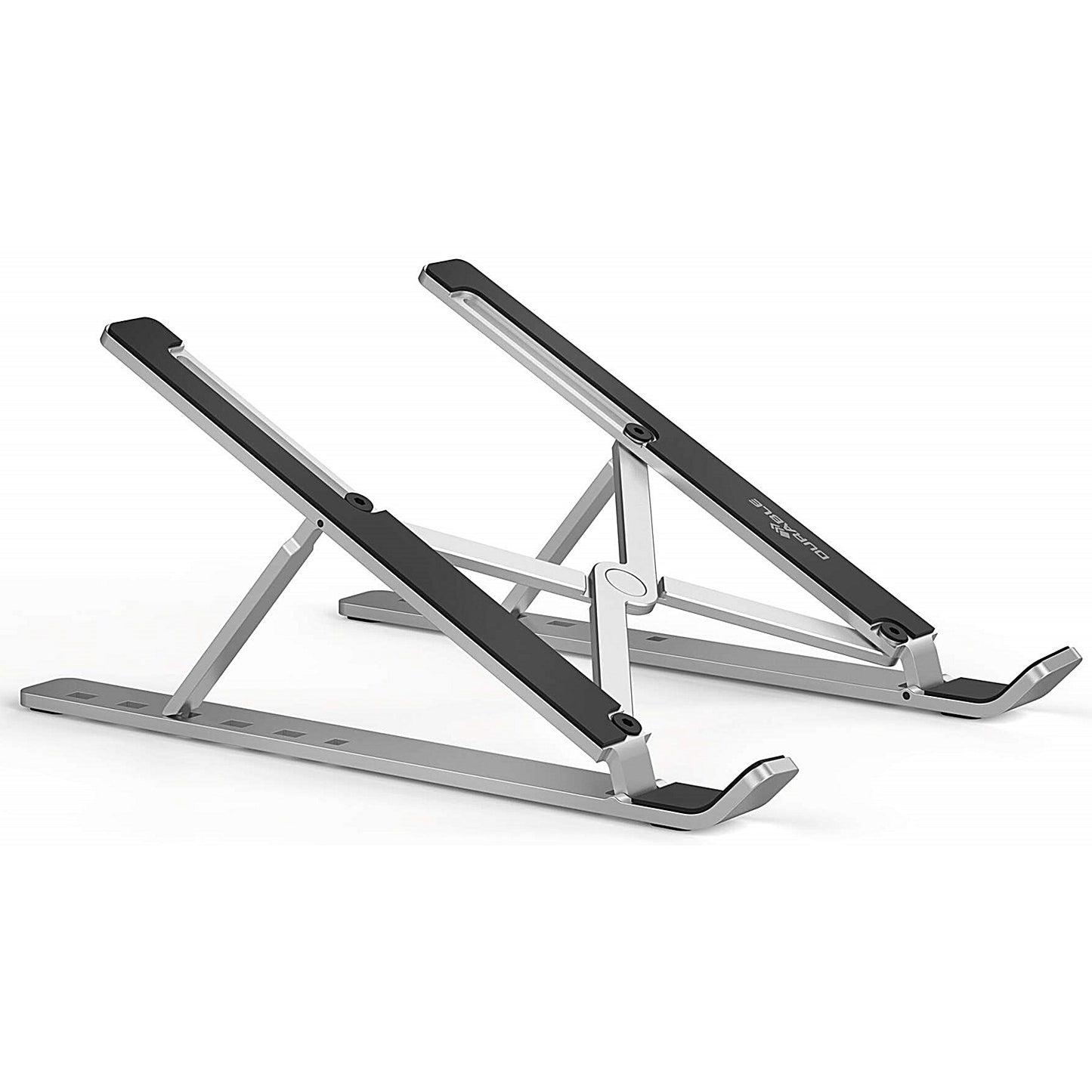Durable Premium Aluminium Foldable Laptop Stand, Adjustable Tilt, Silver