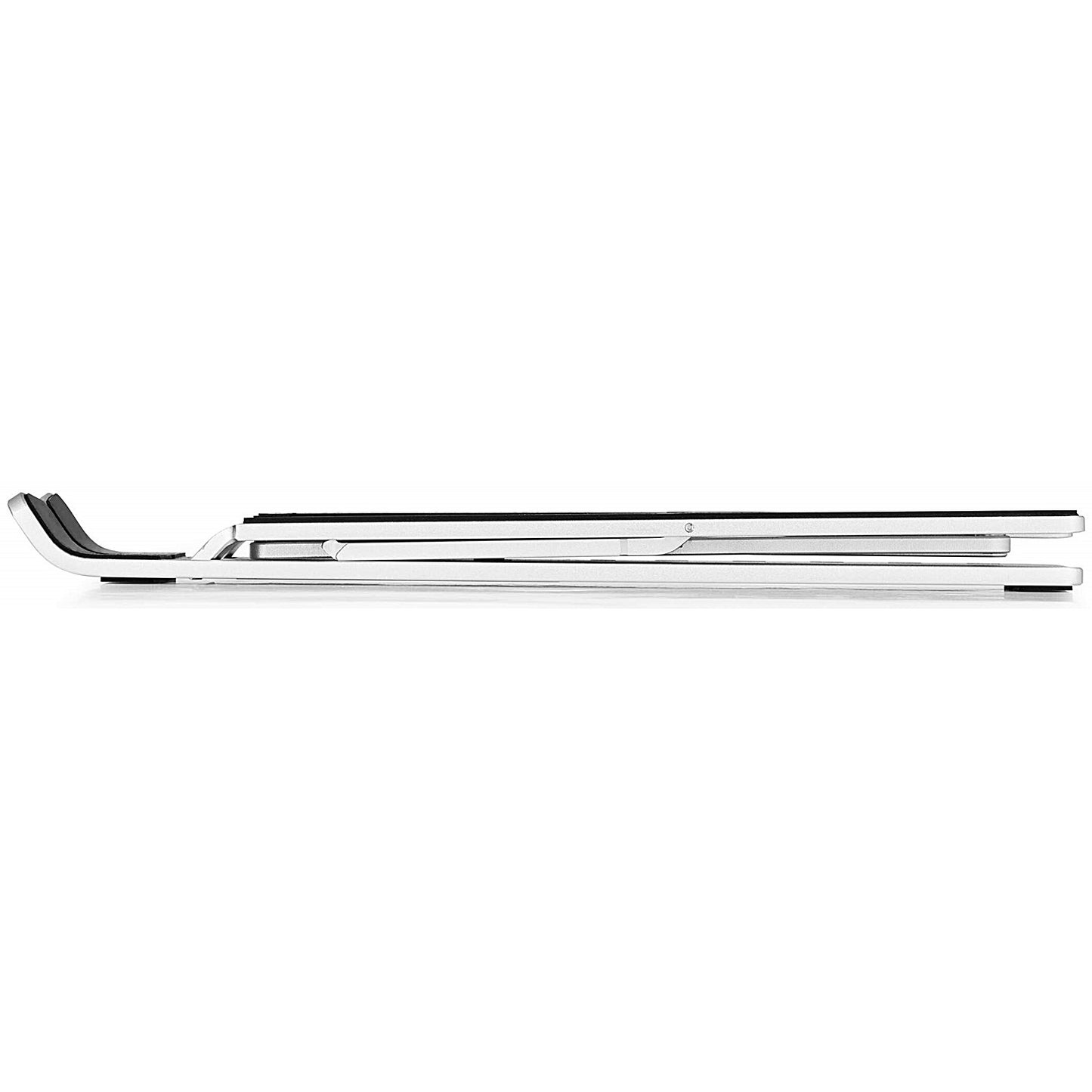Durable Premium Aluminium Foldable Laptop Stand, Adjustable Tilt, Silver