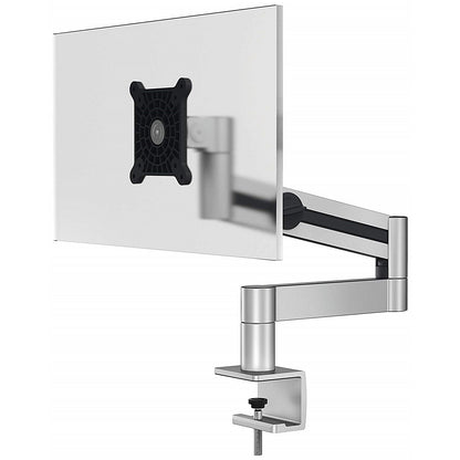 Durable Monitor Mount Deskclamped Single Monitor Arm, Adjustable Height and Tilt, Silver