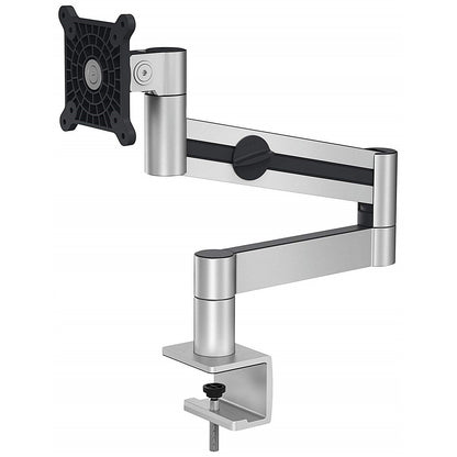 Durable Monitor Mount Deskclamped Single Monitor Arm, Adjustable Height and Tilt, Silver