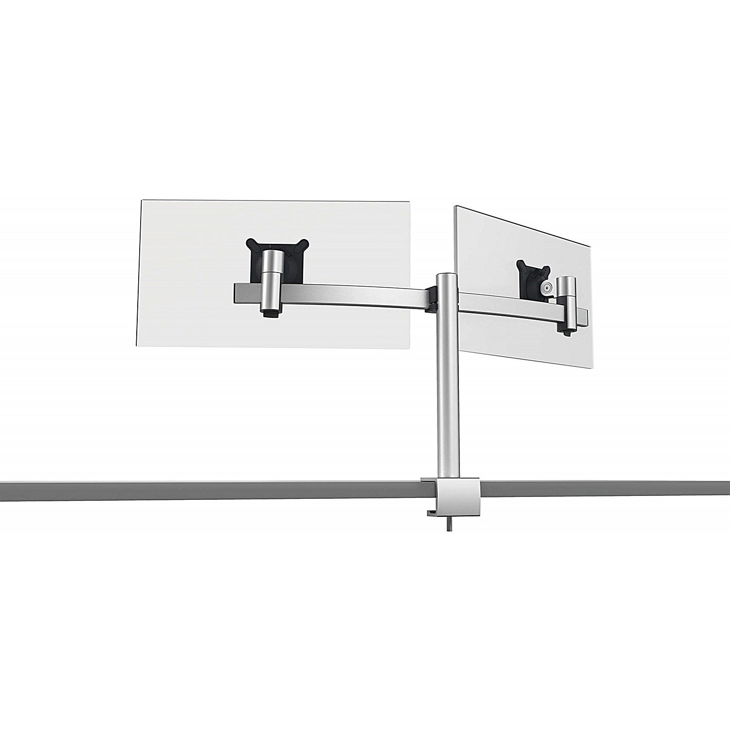Durable Monitor Mount Pro Deskclamped Dual Monitor Arm, Adjustable Height and Tilt, Silver