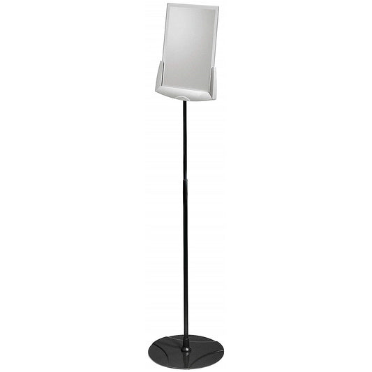 Durable Sherpa Adjustable Floor Display Stand Sign Holder, A4, Grey Easy2Order : 558957