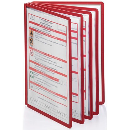 Durable Sherpa A4 Display Panel, Red, Pack of 5