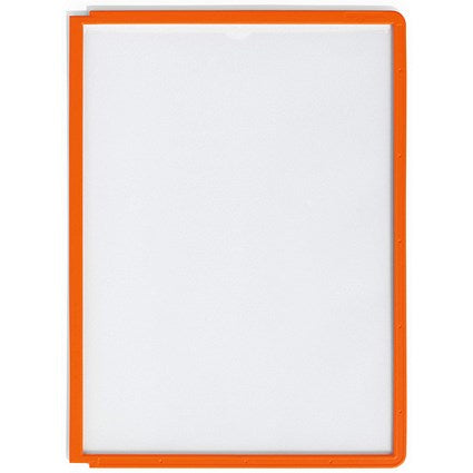 Durable Sherpa A4 Display Panel, Orange, Pack of 5