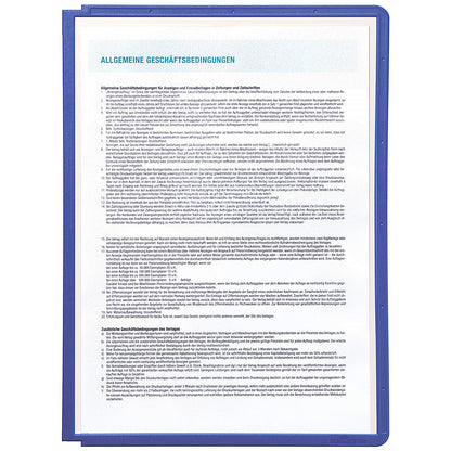 Durable Sherpa A4 Replacement Display Panels, Violet Blue, Pack of 5