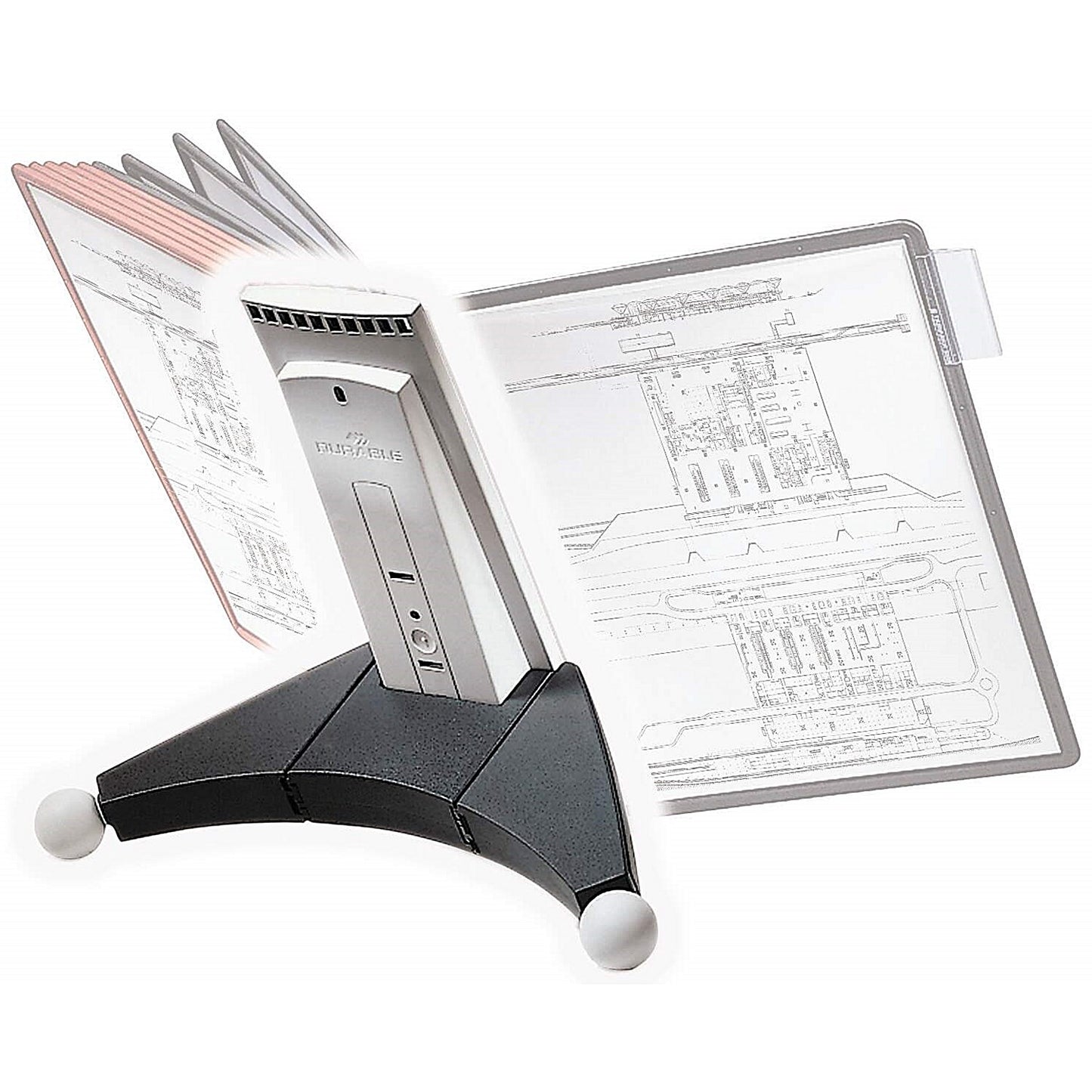 Durable Sherpa Desk Display Panel System, Supplied Empty