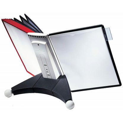Durable Sherpa Desk Display Panel System, 10 Assorted Panels Included